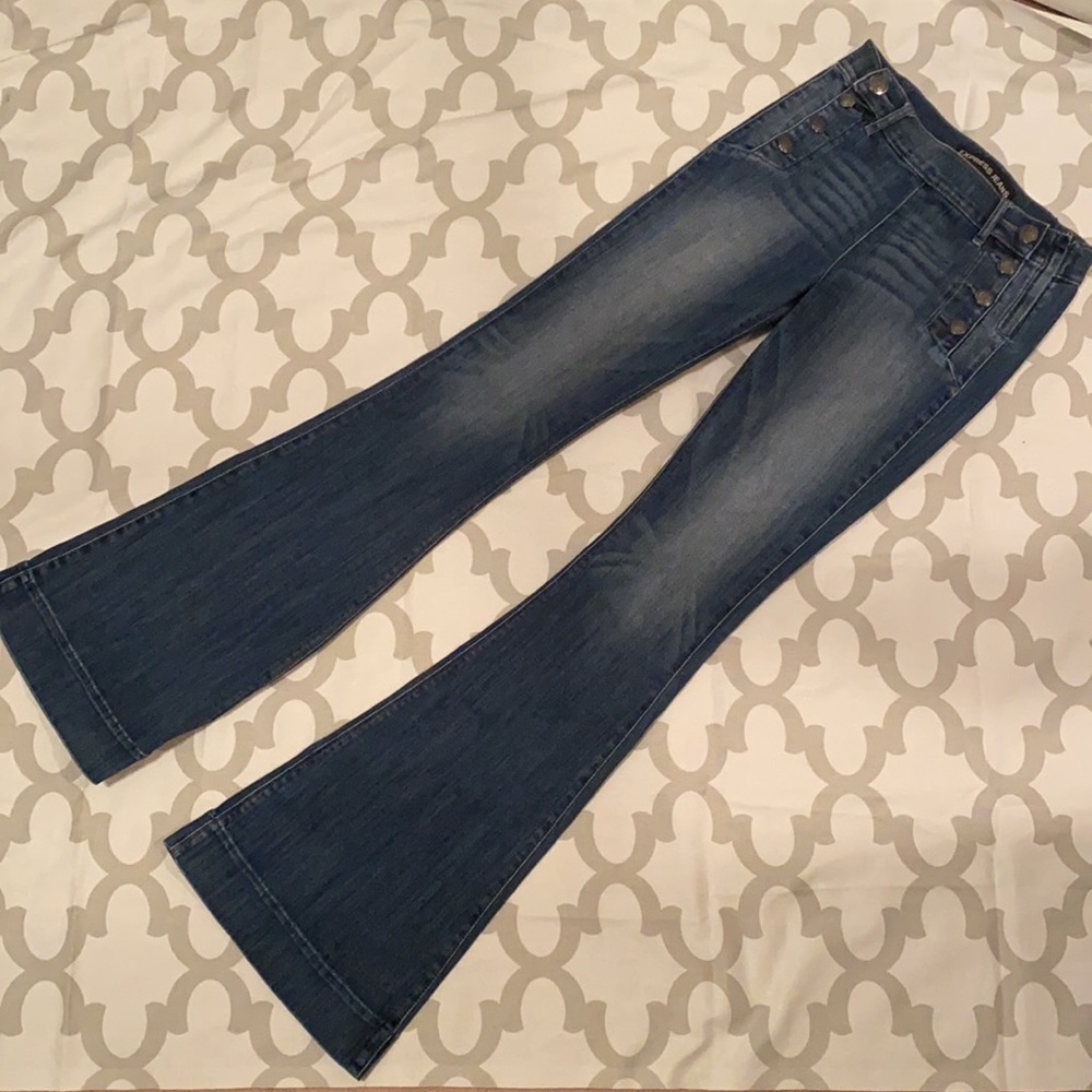 Express high waisted flare jeans